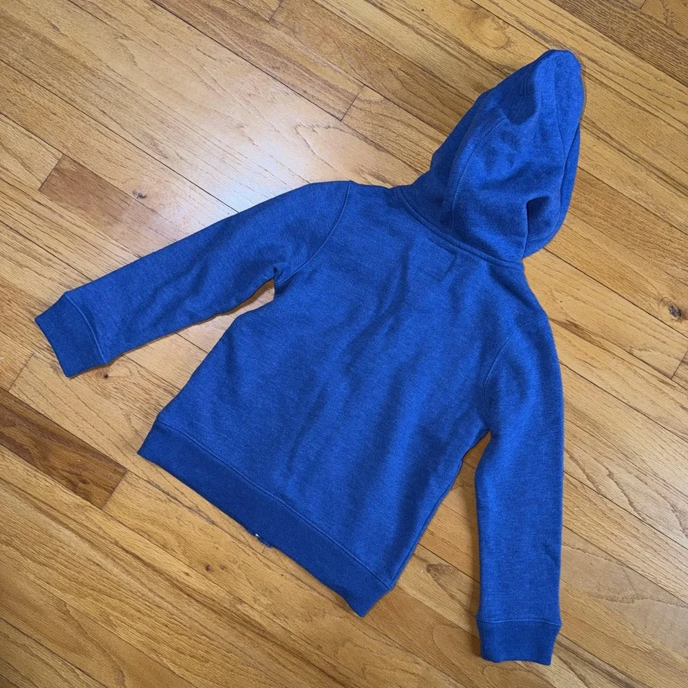 OshKosh B'gosh Hoodie Kids‎ 6 Blue Full Zip Fleece Logo Sweatshirt Athleisure